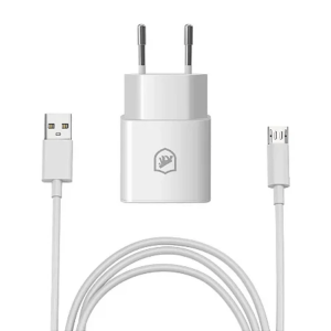 KIT CARREGADOR NANO MOB + CABO MICRO USB V8 / USB 1M