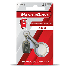 Pen Drive Chaveiro MINI MasterDrive 4GB