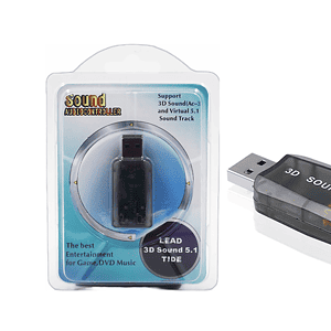 Adaptador de áudio 2 saída 5.1 MO-1201