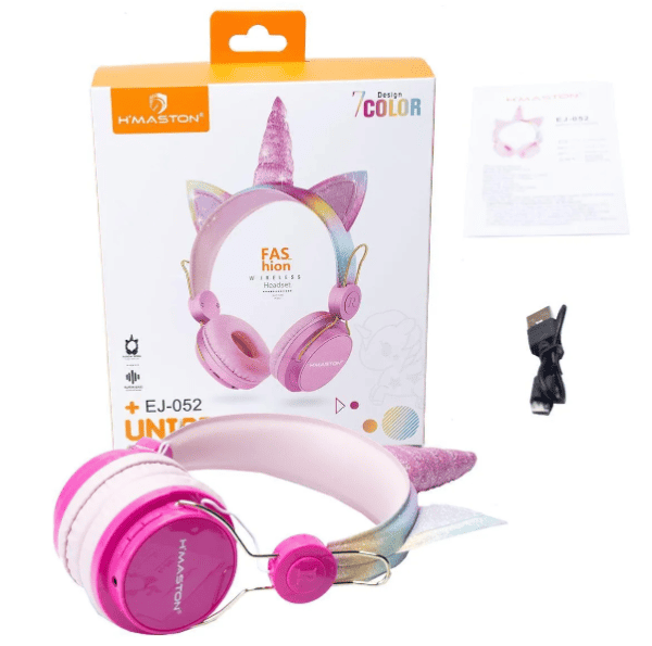 Fone de Ouvido Bluetooth UNICÓRNIO H'MASTON EJ-052